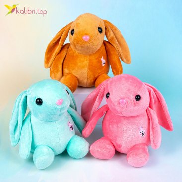 Мягкие игрушки Зайцы 17 см - Купить