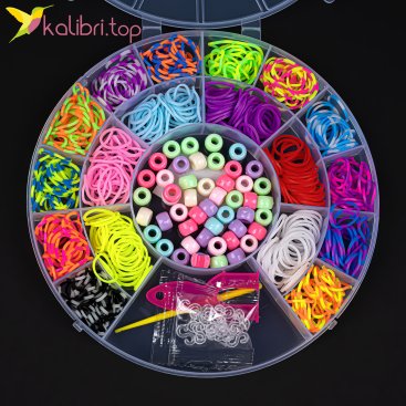 Набор резинок для плетения Калейдоскоп 17 см - Купить