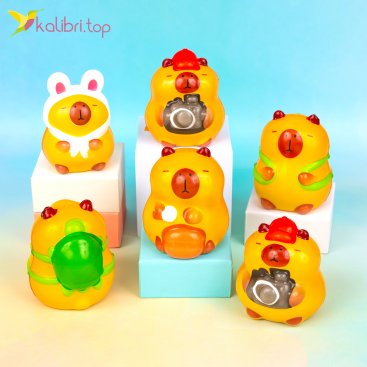 Сквиши Капибары цветные 8 см - Купить