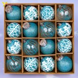 Ялинкові кулі морозний ранок 5,5 см, 16 шт., набір оптом фото 01 Ялинкові кулі морозний ранок 5,5 см, 16 шт., набір оптом фото 01