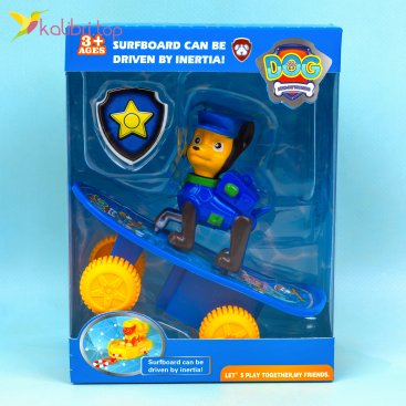 Игрушка Собачка синяя на скейте 13 см - Купить