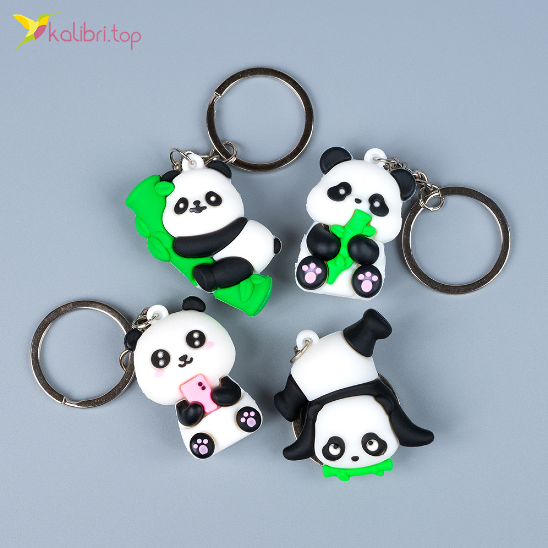 Брелки детские резиновые Панды весёлые 10 см оптом фото 02 Брелки детские резиновые Панды весёлые 10 см оптом фото 02