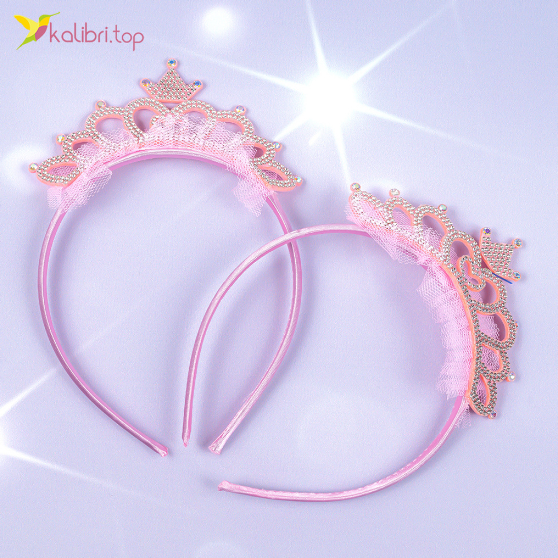 Новорічні обручі коронка з камінчиками 17 см оптом фото 01 Новорічні обручі коронка з камінчиками 17 см оптом фото 01