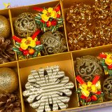 Ялинкові іграшки зимовий мікс 5 см, 25 предметів, набір оптом фото 02 Ялинкові іграшки зимовий мікс 5 см, 25 предметів, набір оптом фото 02