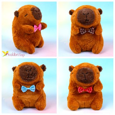 М'які іграшки Капібара з метеликом 20 см - Купити