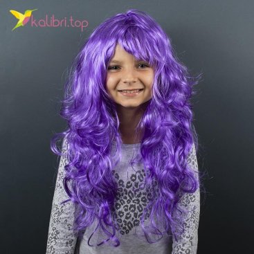 Карнавальна перука Фіолетовий оптом фото 01