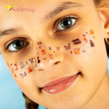 Дитячі татуювання на обличчя Коти WS-L022 - Купити