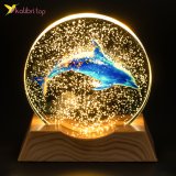 Нічник плоский скляний Дельфін 8 см оптом фото 01 Нічник плоский скляний Дельфін 8 см оптом фото 01