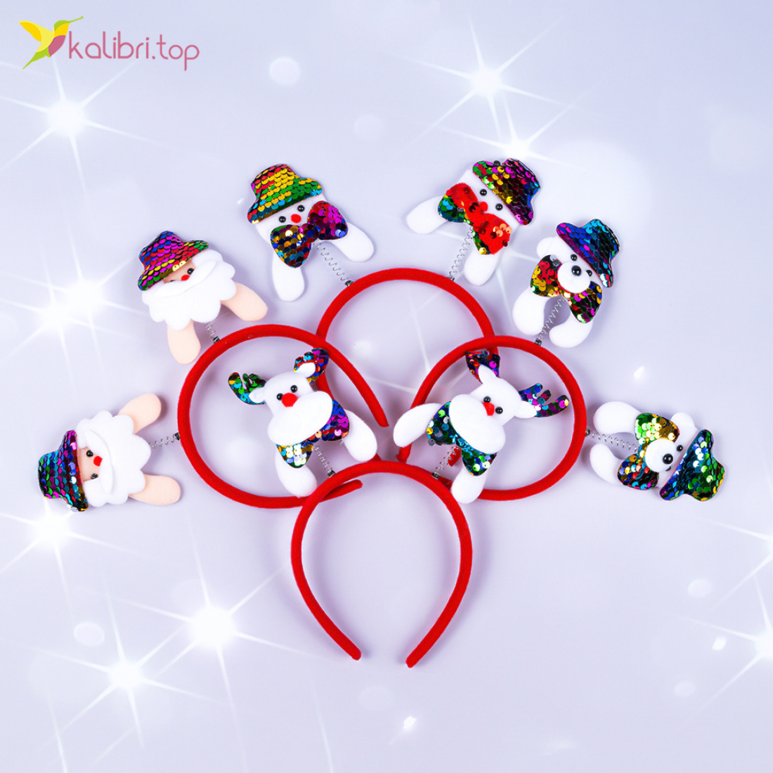 Новорічні обручі карнавал 22 см оптом фото 01 Новорічні обручі карнавал 22 см оптом фото 01