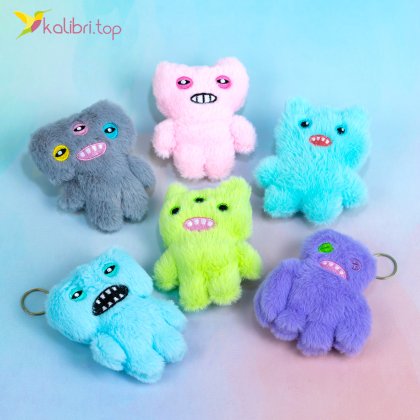 Мягкая игрушка-брелок Глазастики 11 см - Купить