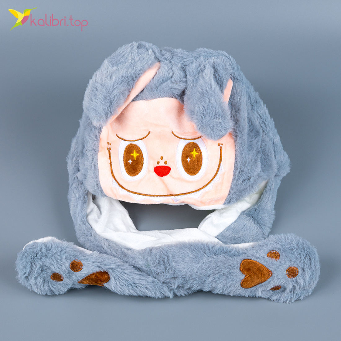 Светящиеся шапка Чудик серый оптом фото 02 Светящиеся шапка Чудик серый оптом фото 02