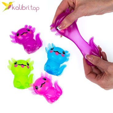 Антистрес жуйка-тягучка Аксолотль 7 см, 79 г - Купити