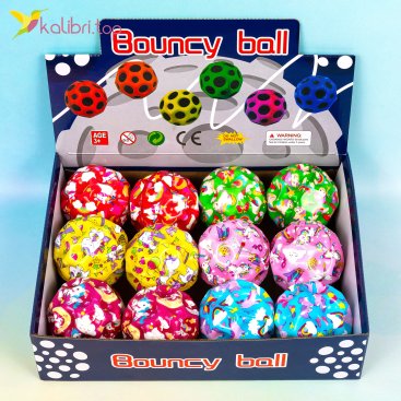 Мяч попрыгунчик Gravity ball единорог 7 см - Купить