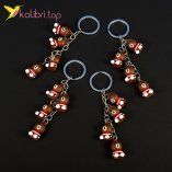 Брелоки Багато Ведмедиків гума 12 штук оптом фото 01