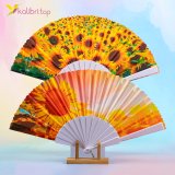 Веер с Подсолнухами 41 см оптом фото 02