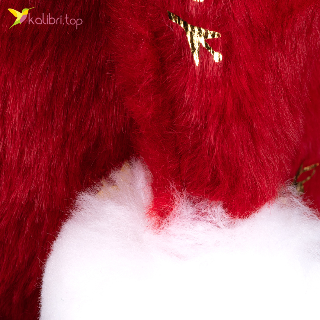 Новорічна шапка червоне хутро 40 см оптом фото 02 Новорічна шапка червоне хутро 40 см оптом фото 02