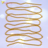 Новорічний декор намисто золоті 2,75 метра, 12 штук оптом фото 01 Новорічний декор намисто золоті 2,75 метра, 12 штук оптом фото 01