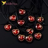 Кулон светящийся флуоресцентный Сердце Красное оптом фото 01