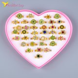 Колечки детские Изумруд 36 штук оптом фото 02