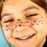 Дитячі татуювання на обличчя Метелики WS-L008 оптом фото 01