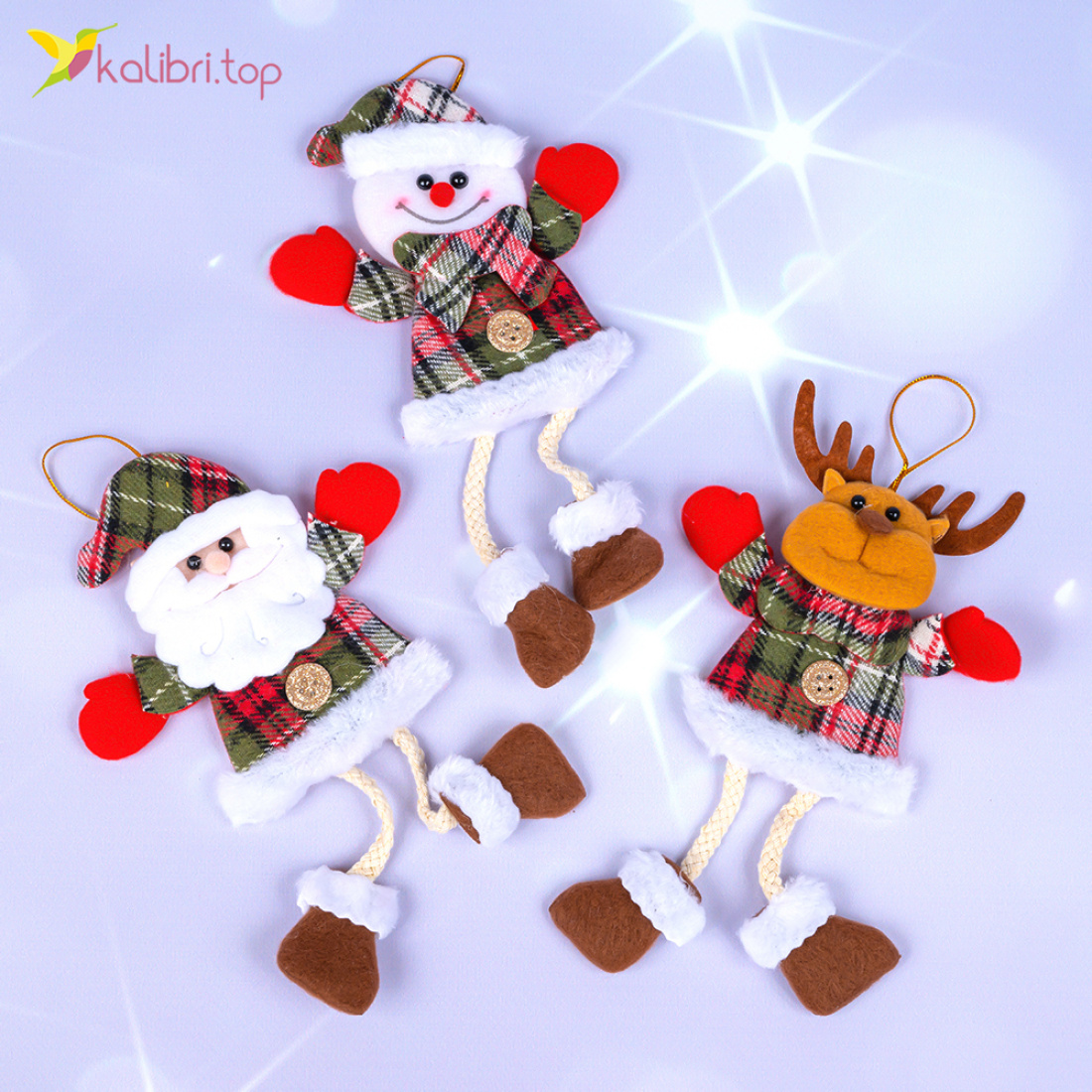 Новорічні прикраси підвіска Свято 22 см оптом фото 01 Новорічні прикраси підвіска Свято 22 см оптом фото 01