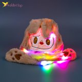 Светящиеся шапка Чудик бежевый оптом фото 01