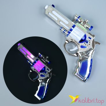 Светящийся, звуковой пистолет Барабан 19 см - Купить