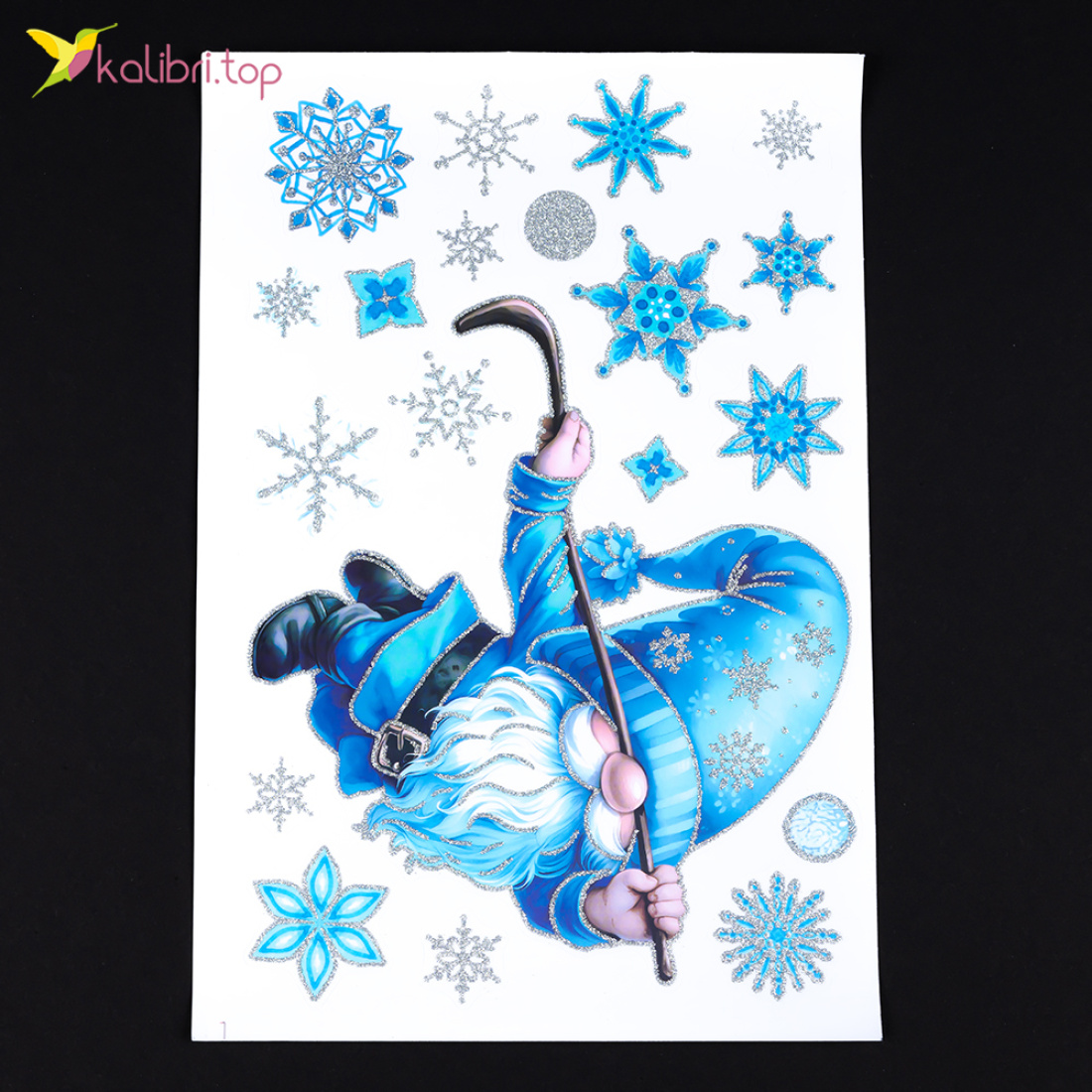 Новогодние наклейки на окна Праздник 30х20 см оптом фото 05 Новогодние наклейки на окна Праздник 30х20 см оптом фото 05