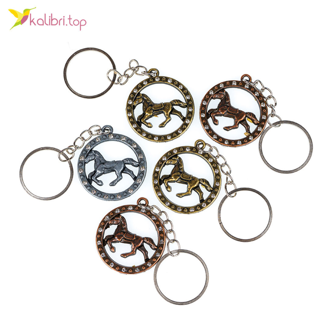 Брелоки металеві медальйони Коні 10 см оптом фото 01 Брелоки металеві медальйони Коні 10 см оптом фото 01