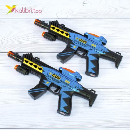 Светящийся, звуковой автомат GUN - Купить