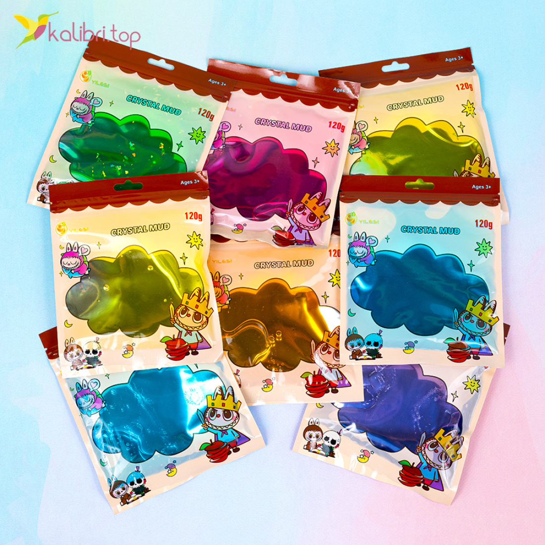 Слайм в пакетах Чудик 12 штук, 120 г оптом фото 01 Слайм в пакетах Чудик 12 штук, 120 г оптом фото 01