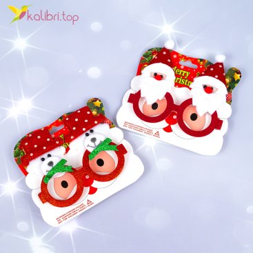 Новогодние очки Santa 13 см - Купить
