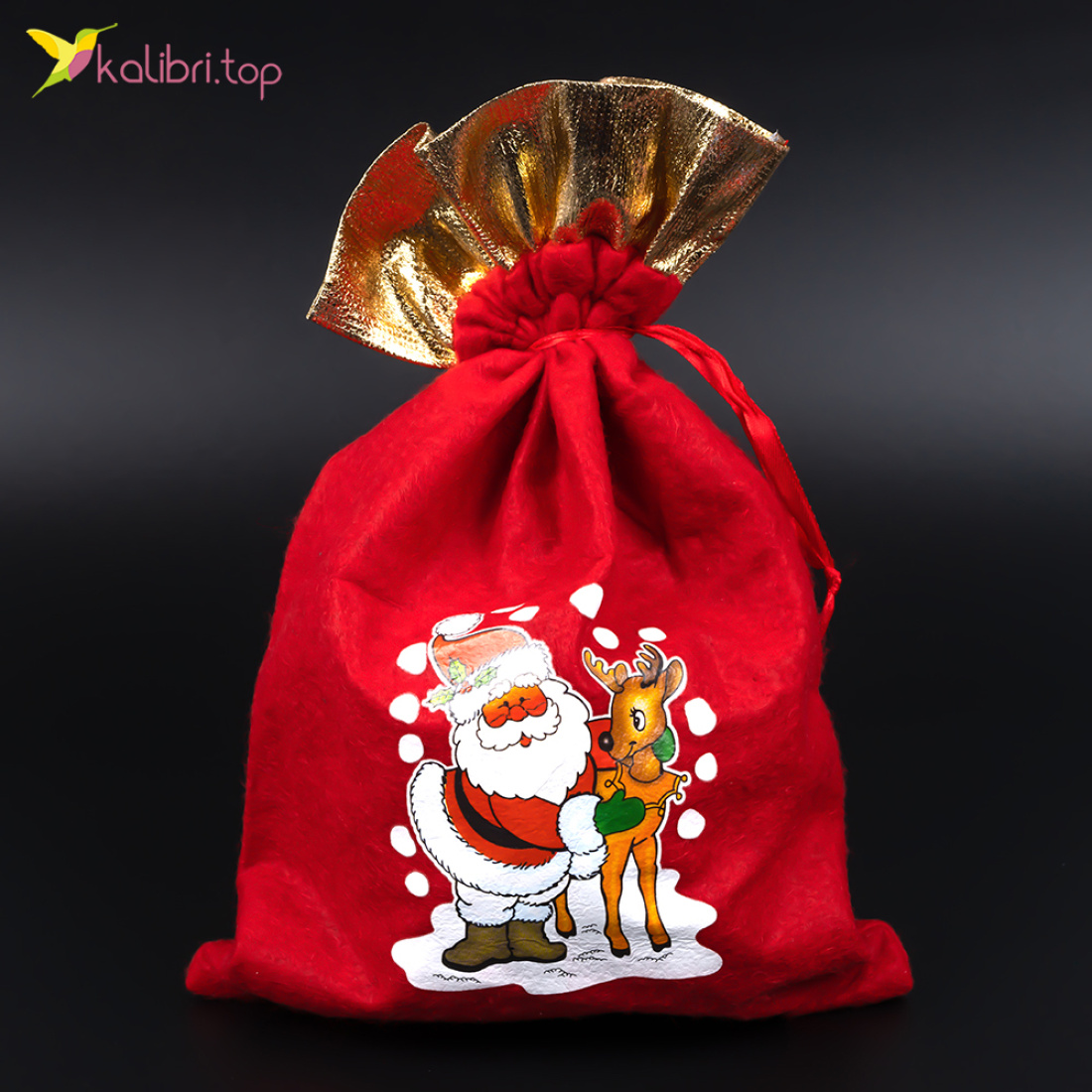 Мешки для новогодних подарков Ожидание 30*20 см оптом фото 01 Мешки для новогодних подарков Ожидание 30*20 см оптом фото 01