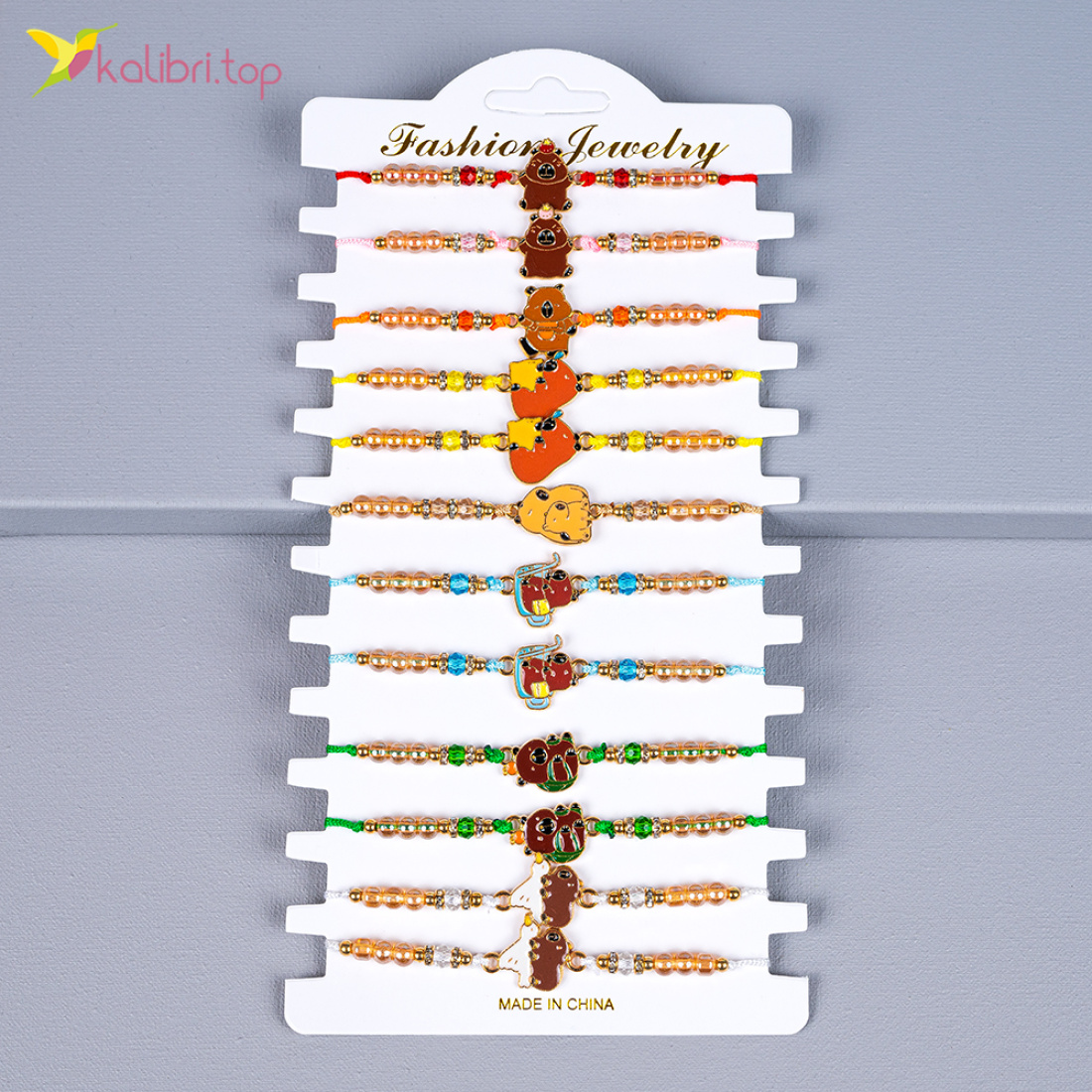 Детские браслеты на руку Капибары 12 штук оптом фото 01 Детские браслеты на руку Капибары 12 штук оптом фото 01