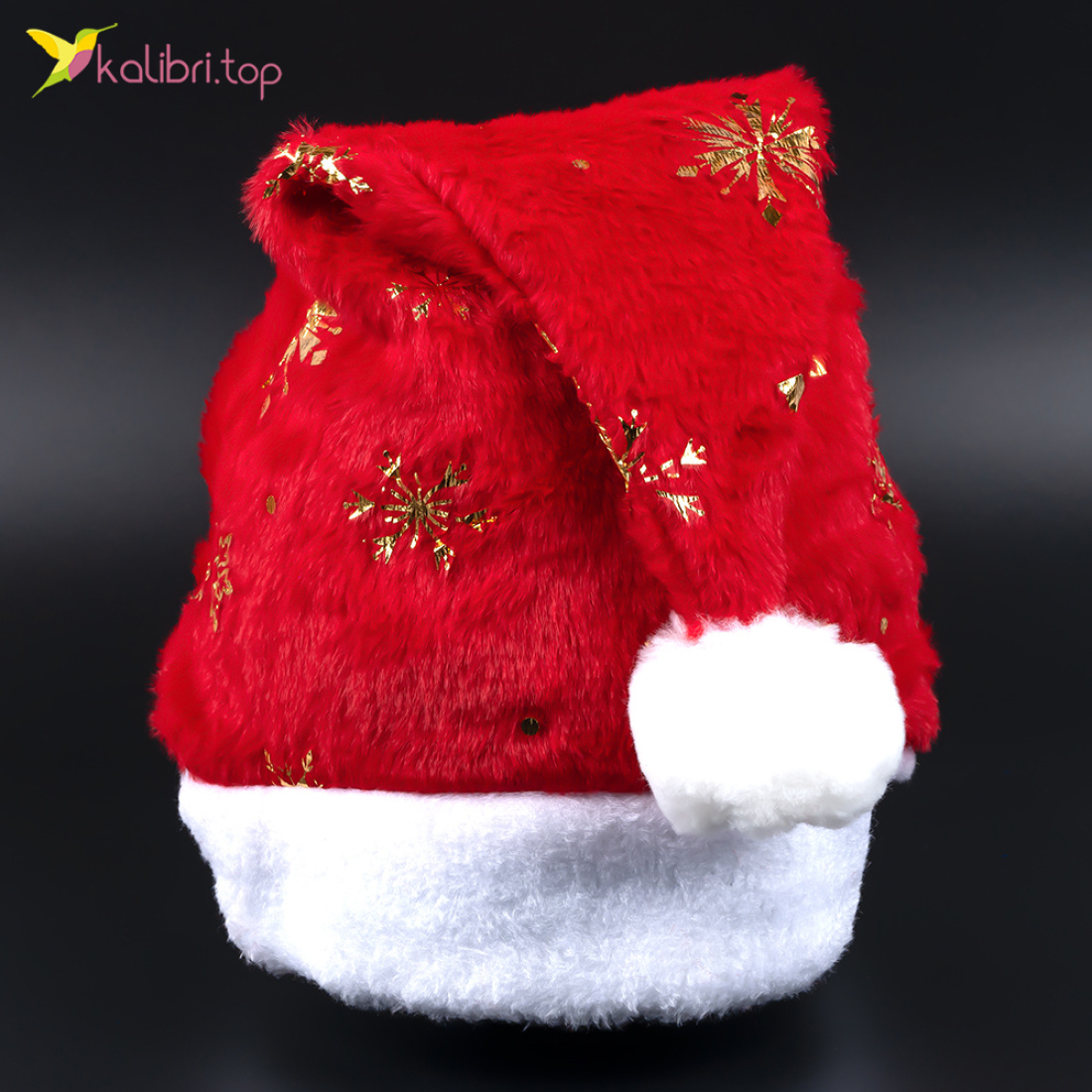 Новорічна шапка червоне хутро 40 см оптом фото 01 Новорічна шапка червоне хутро 40 см оптом фото 01