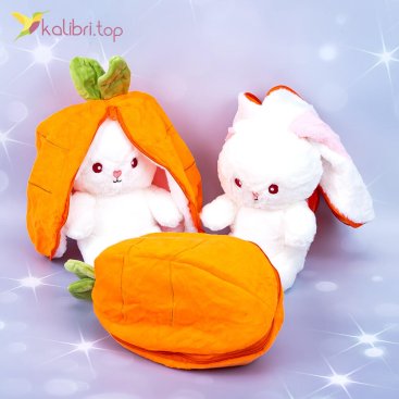 Мягкая игрушка Зайчик Морковка 20 см - Купить