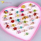 Детские колечки Цветные с колокольчиком оптом фото 01