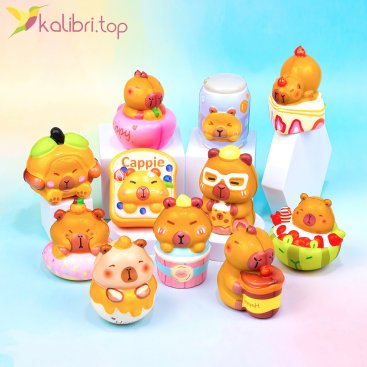 Сквиши Капибары Довольные 9,5 см, 35 г - Купить