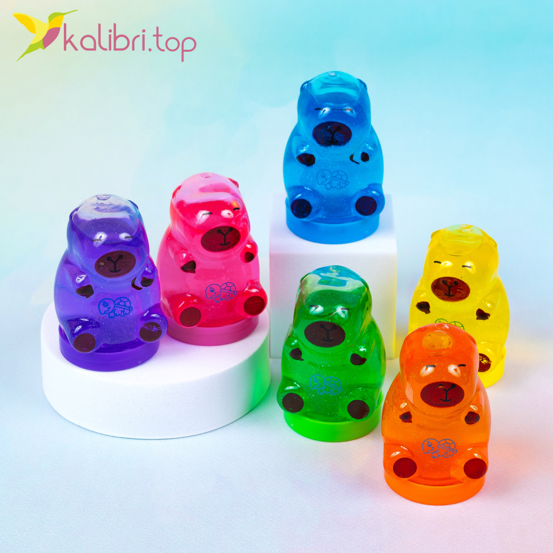 Слаймы капибара 6,5 см, 61 г оптом фото 01