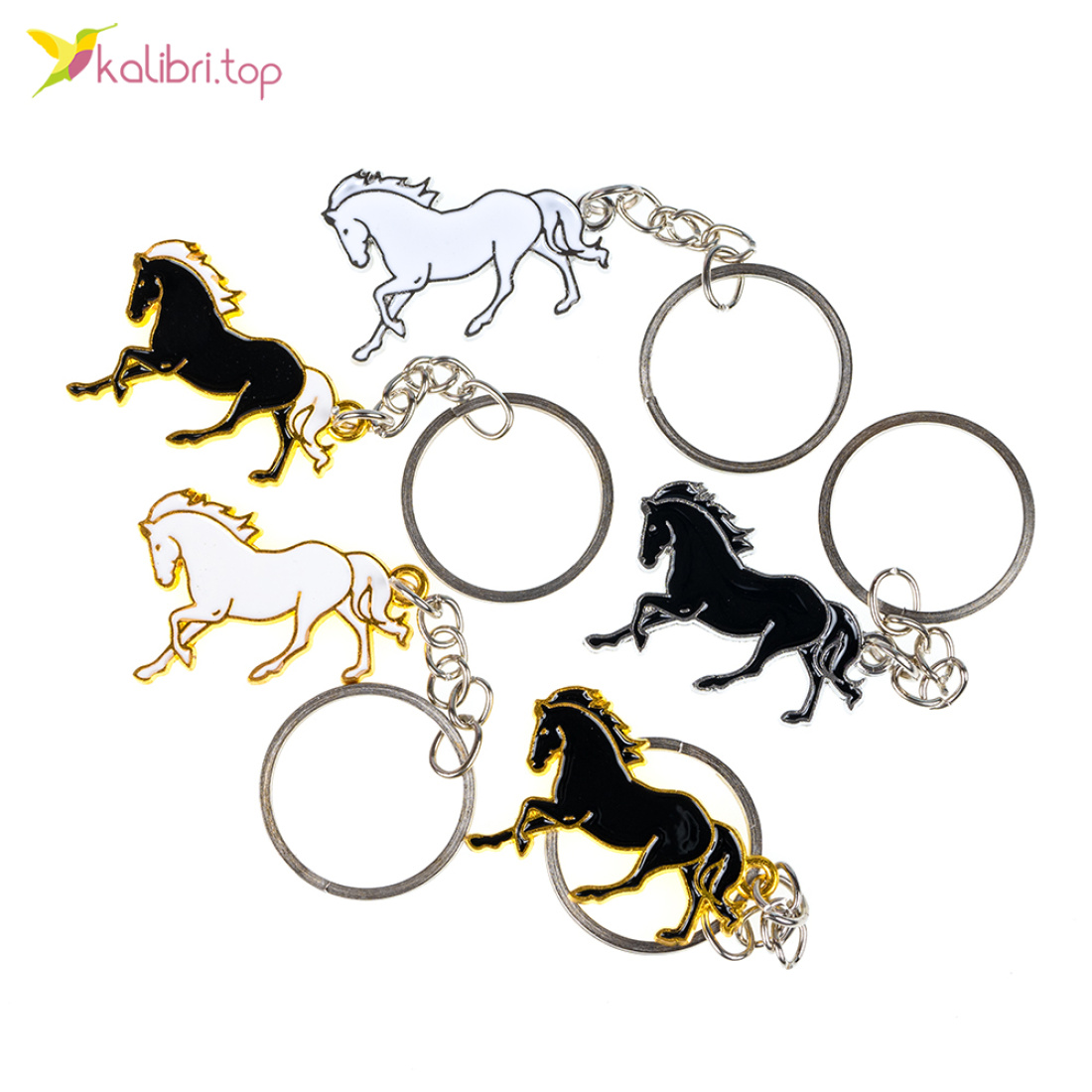 Брелоки металеві Коні з гривою 10 см оптом фото 01 Брелоки металеві Коні з гривою 10 см оптом фото 01