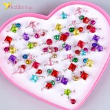 Кільця дитячі Кристал з дзвіночком 36 штук оптом фото 01