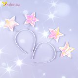 Новорічні обручі зірки з паєтками 23 см оптом фото 01 Новорічні обручі зірки з паєтками 23 см оптом фото 01