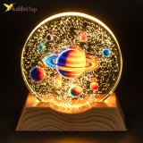 Нічник плоский скляний Сатурн 8 см оптом фото 01 Нічник плоский скляний Сатурн 8 см оптом фото 01