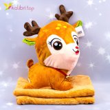 Мягкая игрушка Подушка с Пледом Бэмби 40 см оптом фото 01