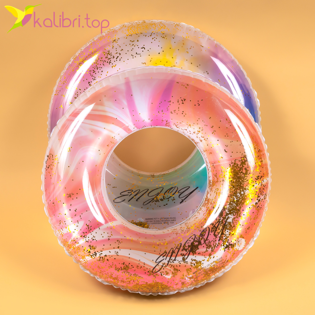 Надувні круги для плавання Блестки 70 см оптом фото 01