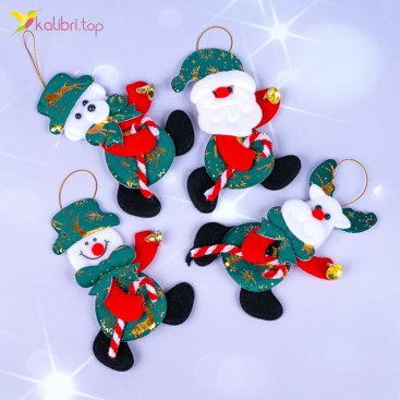 Новорічні прикраси підвіска Мікс 16 см - Фото Новорічні прикраси підвіска Мікс 16 см - Купити