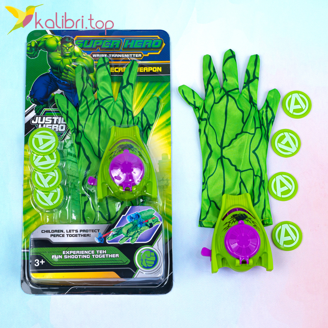 Перчатка Беннер со стреляющим дисковым механизмом оптом фото 01