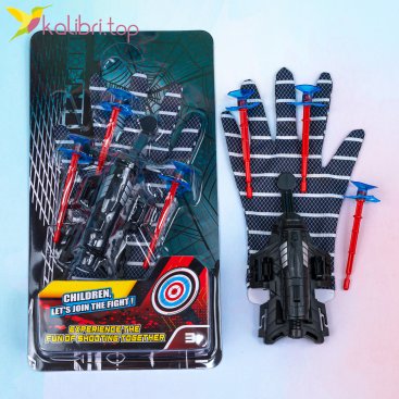 Перчатка Паук со стреляющим присосковым механизмом - Купить