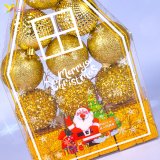 Ялинкові кульки золотий вечір 5 см, 12 шт., набір оптом фото 02 Ялинкові кульки золотий вечір 5 см, 12 шт., набір оптом фото 02