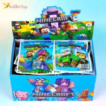 Фигурки с карточками Пиксель в пакете 24 шт - Купить